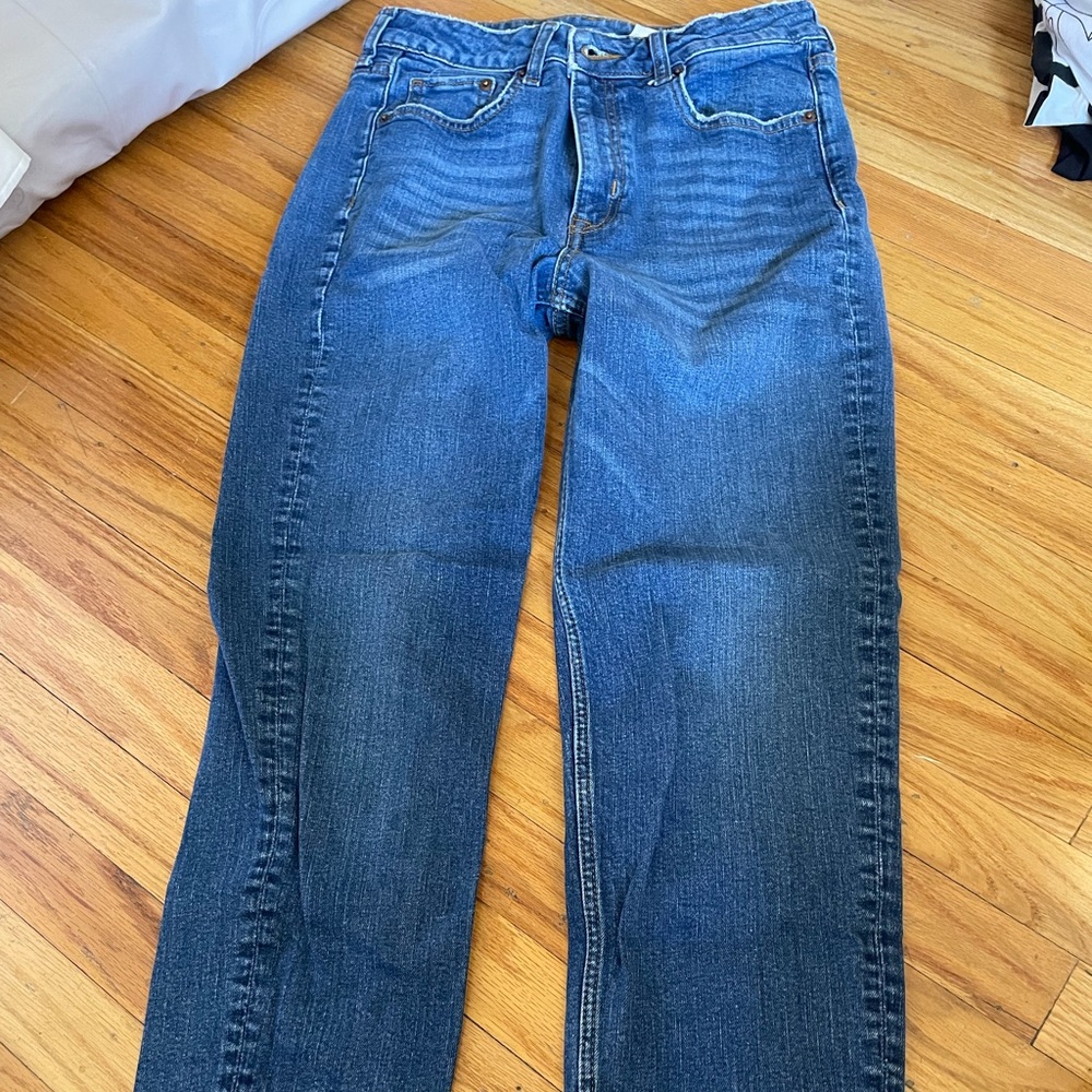 Dark Denim High Waisted Mom Jeans